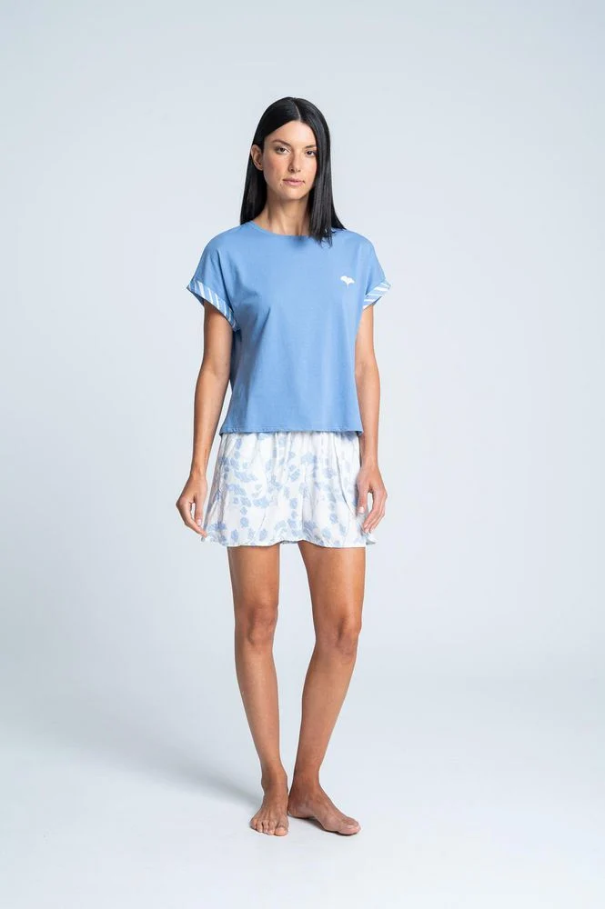Camiseta Pijama Sisa Regular Fit BRONZINI X ISABEL HENAO - Imagen 5