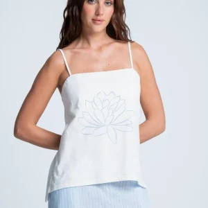 Camiseta Pijama Tiras Amplia BRONZINI X ISABEL HENAO