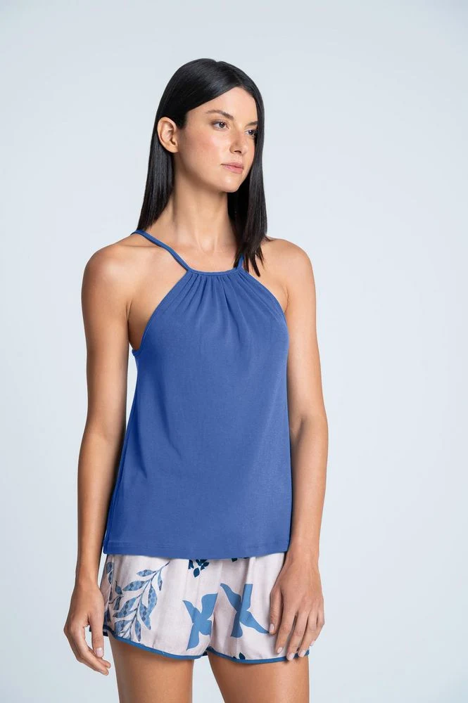 Camiseta Pijama Tiras Regular Fit BRONZINI X ISABEL HENAO - Imagen 7
