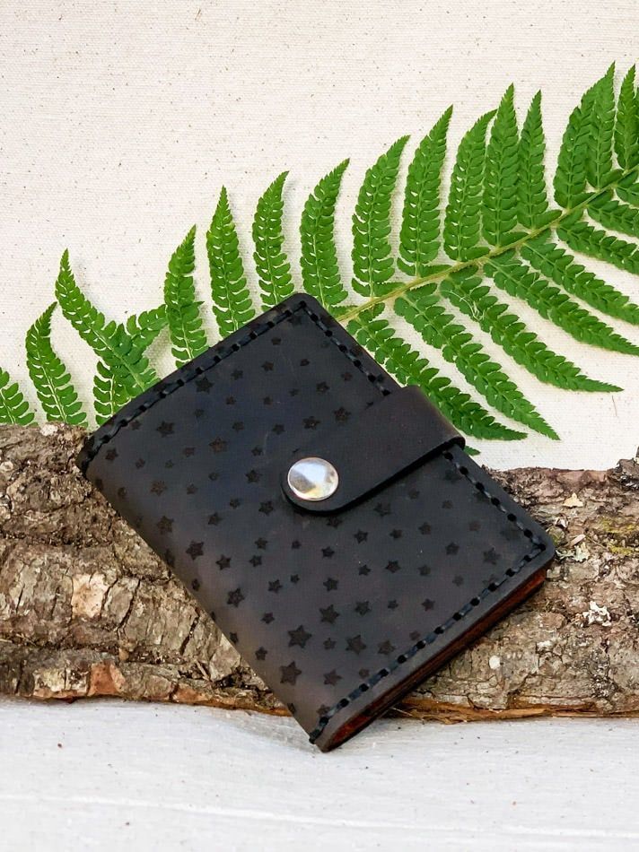 Cartera pequeña Estrellas Marrón