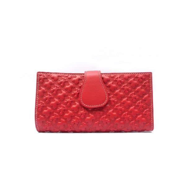 Cartera grande para mujer en piel Nilo print ositos con monedero de cremallera - Imagen 2