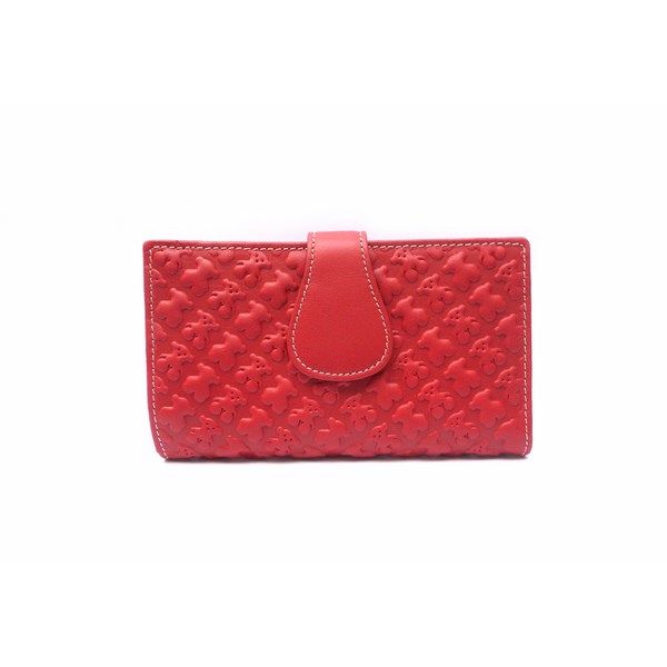 Cartera mediana para mujer en piel Nilo print ositos con monedero de cremallera - Imagen 2