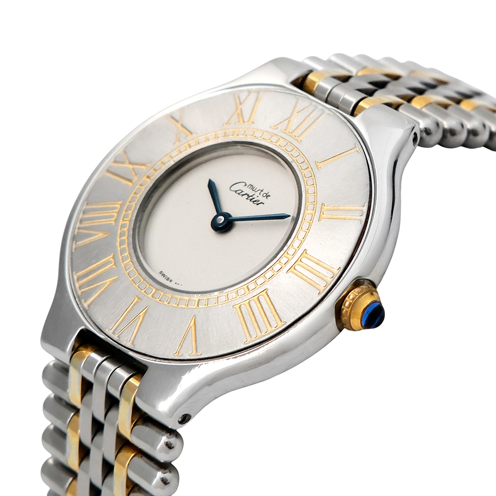 Cartier Must 21 bicolor 28mm Ref-1340 - Imagen 3