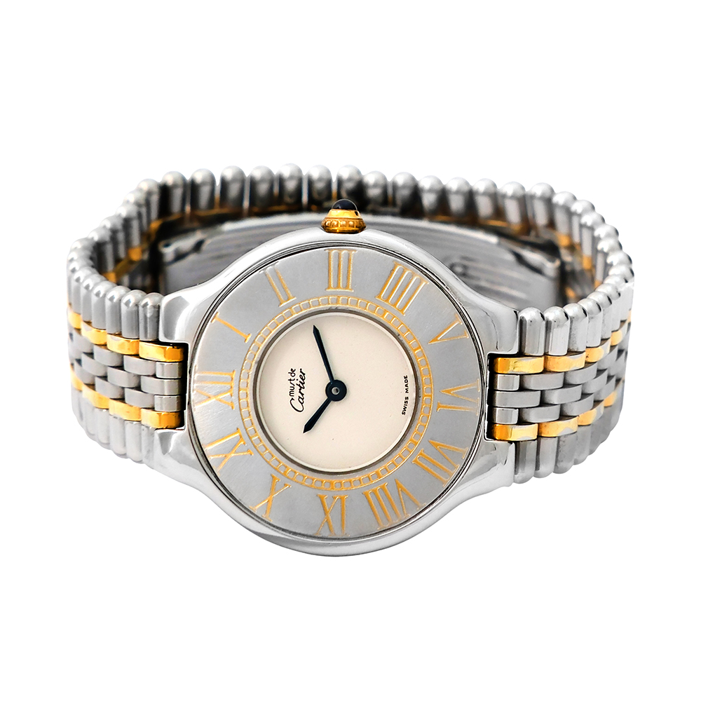 Cartier Must 21 bicolor 28mm Ref-1340 - Imagen 4