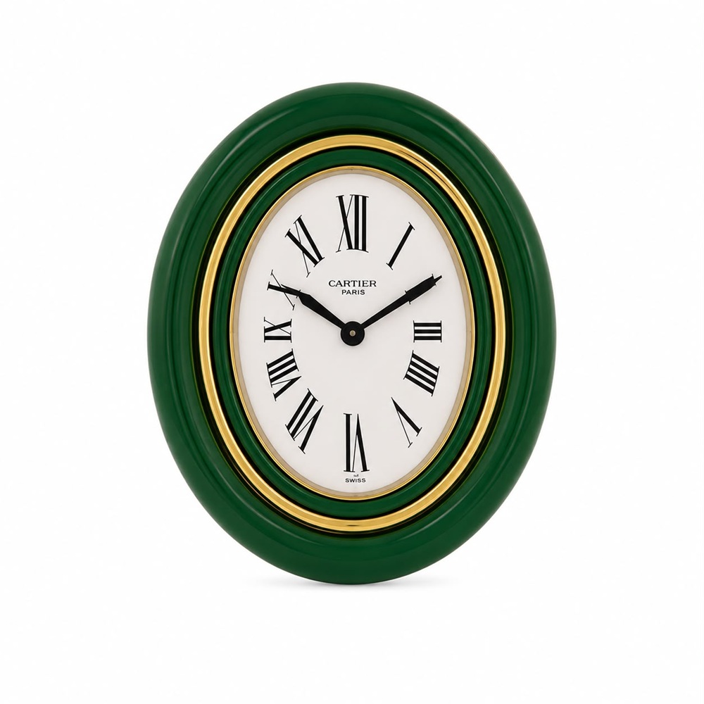 Cartier Pendulette verde de sobremesa 90x70mm ref.-7509 - Imagen 2