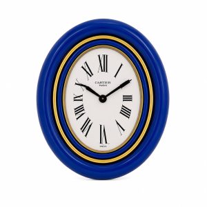 Cartier Pendulette de sobremesa azul 90×70 ref.-7509/04207