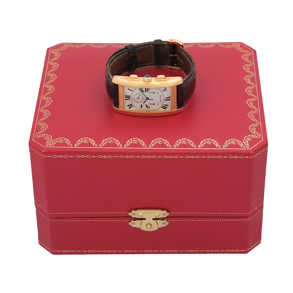 Cartier Tank Americaine 18kt 26×45 mm Ref.-1730 - Imagen 8