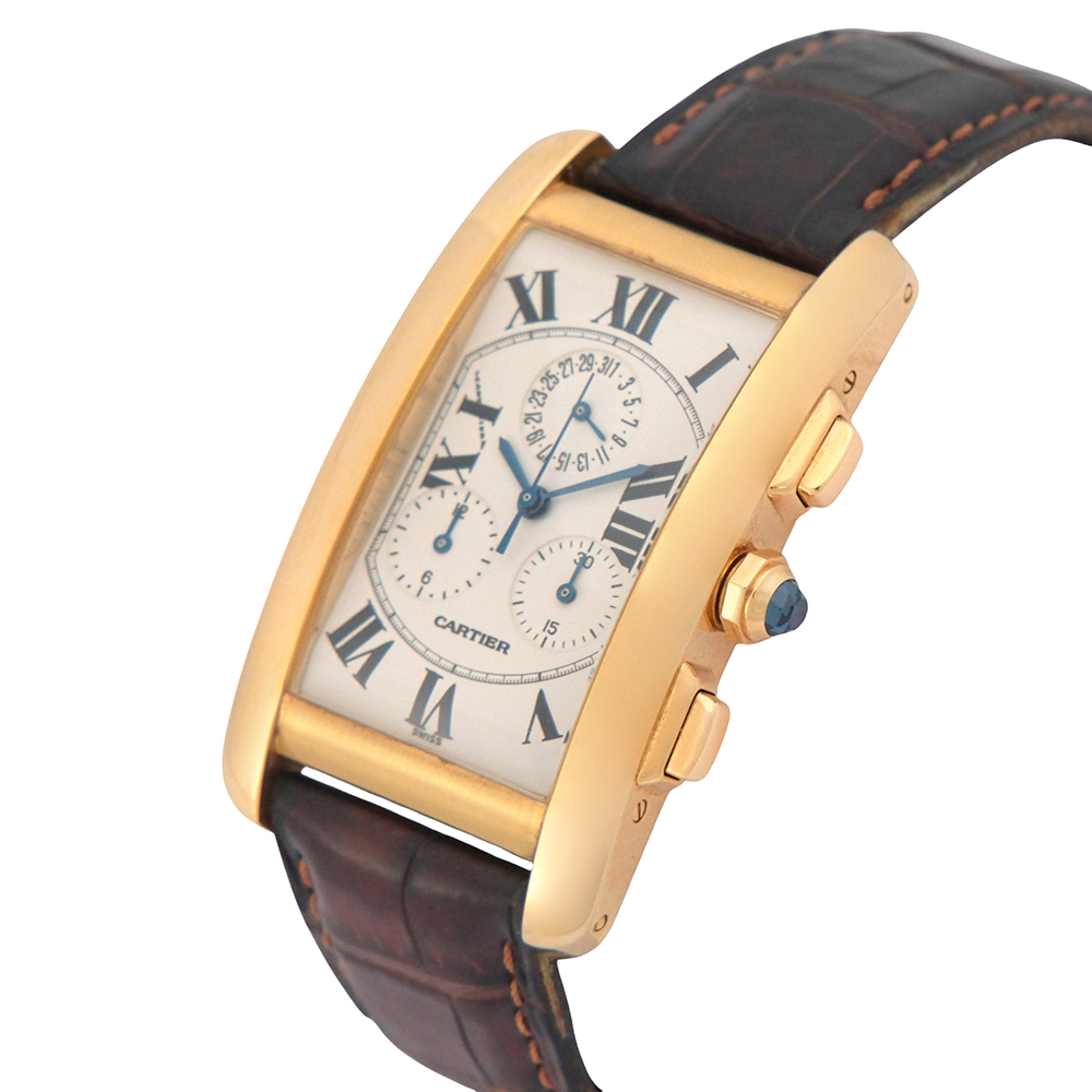 Cartier Tank Americaine 18kt 26×45 mm Ref.-1730 - Imagen 3