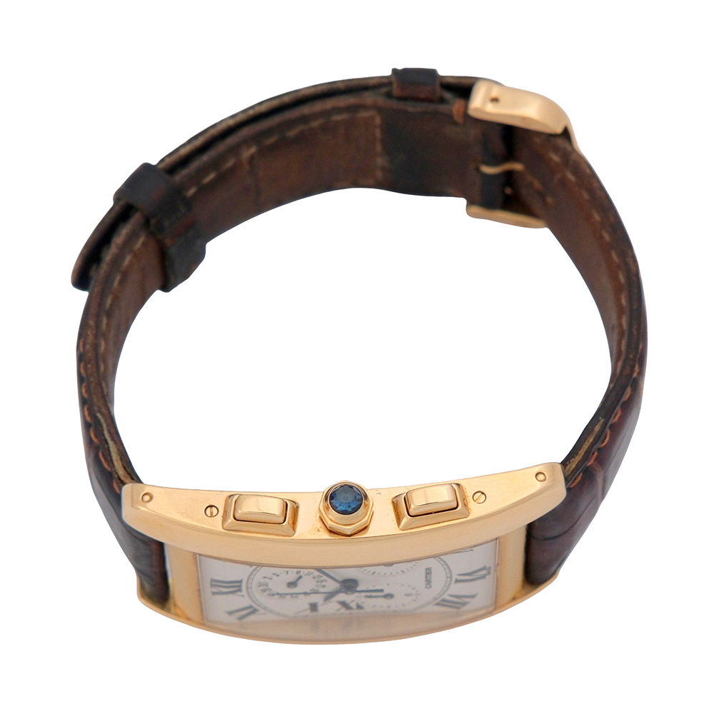 Cartier Tank Americaine 18kt 26×45 mm Ref.-1730 - Imagen 6