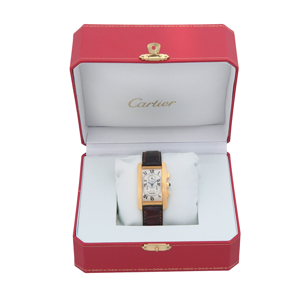 Cartier Tank Americaine 18kt 26×45 mm Ref.-1730 - Imagen 9