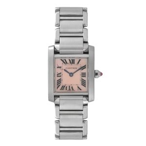 Cartier Tank Francaise 20x25mm con estuche cartier Ref.-2384