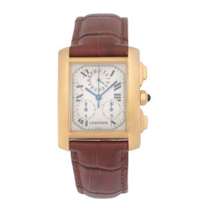 Cartier Tank Francaise Chronoflex 28×36 mm Ref.-1830