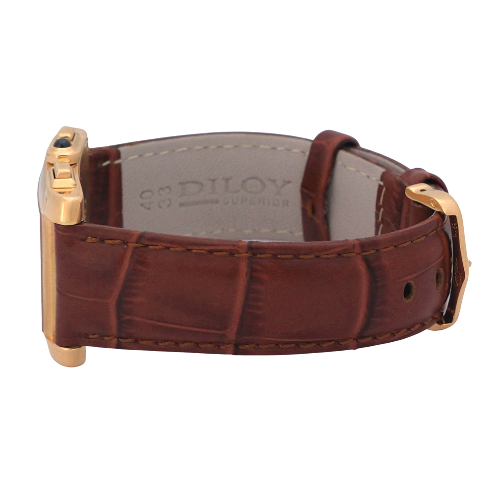Cartier Tank Francaise Chronoflex 28×36 mm Ref.-1830 - Imagen 5