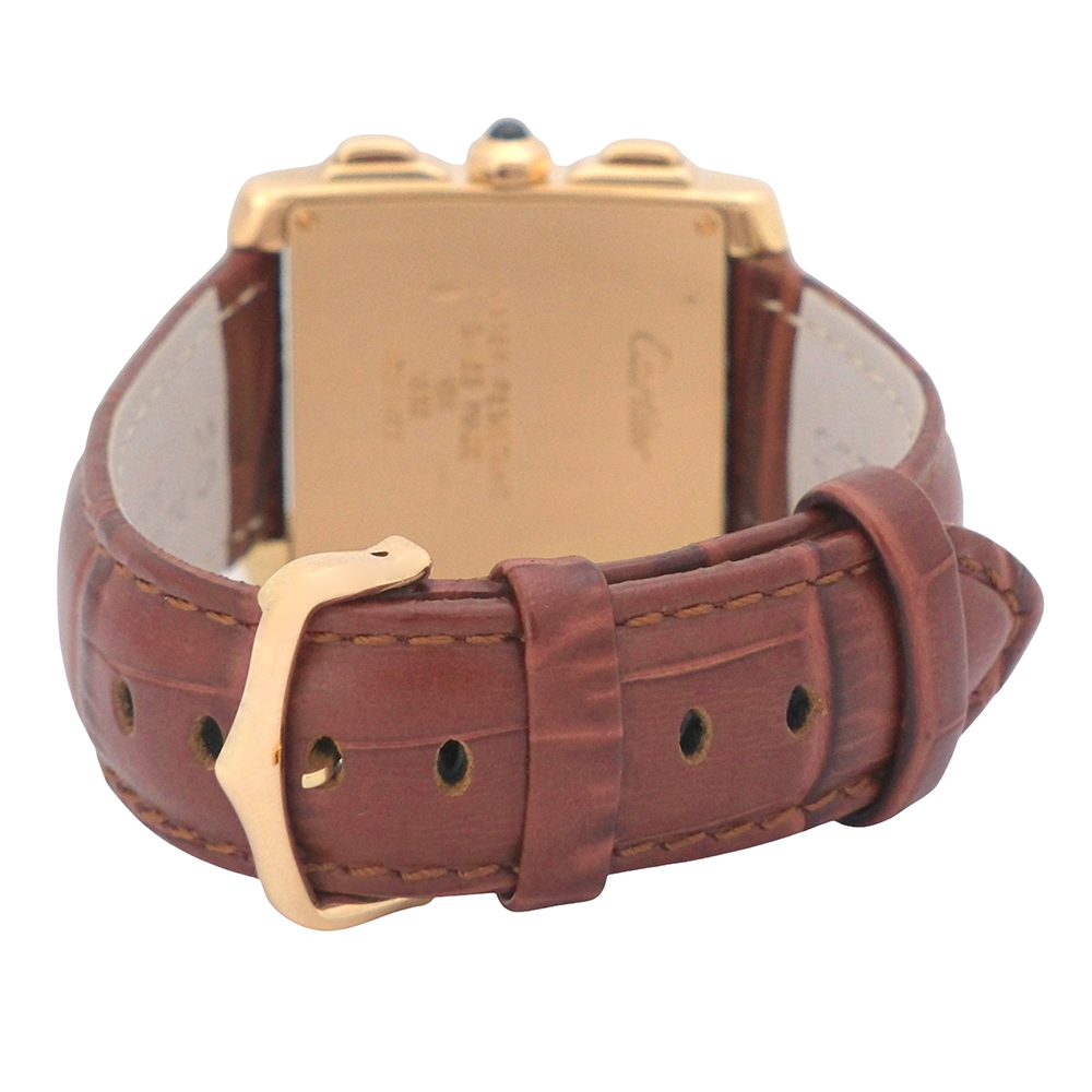 Cartier Tank Francaise Chronoflex 28×36 mm Ref.-1830 - Imagen 6