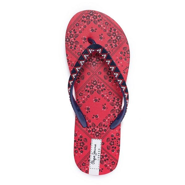 Chanclas para mujer Pepe Jeans Rake Virgi Marine estampado flores - Imagen 2
