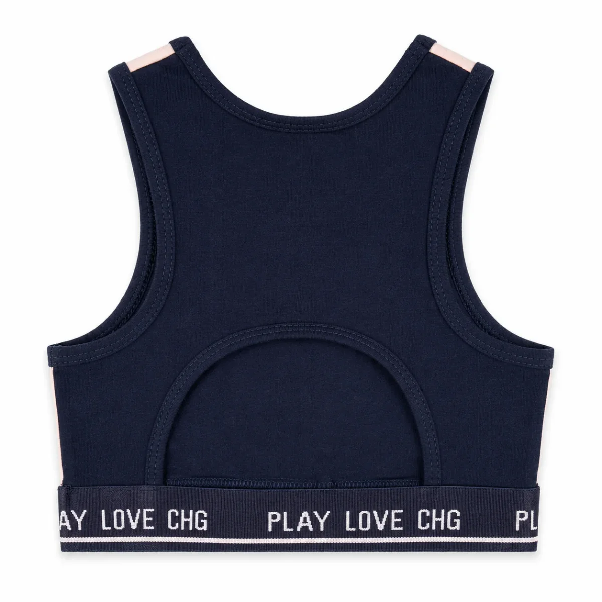 Top deportivo niña azul Love CHG | Suave y ajustado - Imagen 4