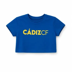 Camiseta crop azul niña -  Cádiz CF