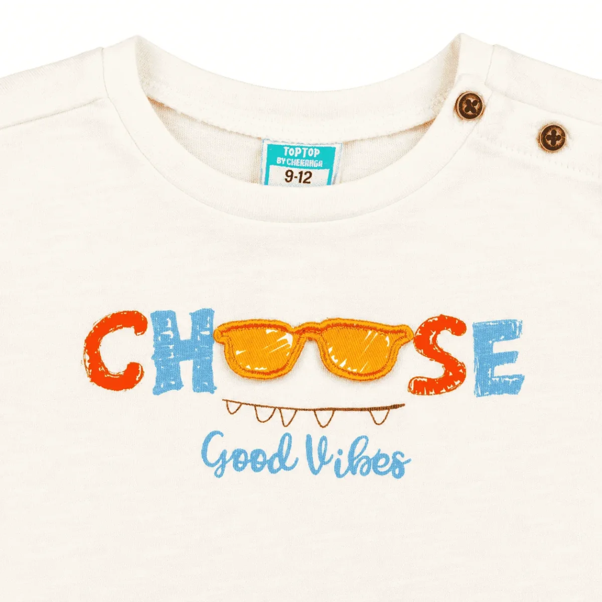 Camiseta de bebé color crudo - Imagen 5