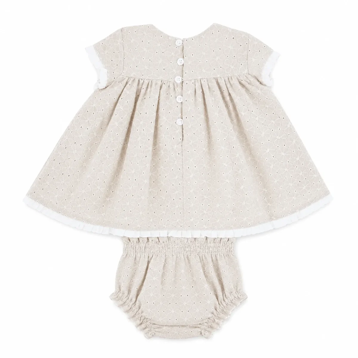Conjunto bebé niña vestido y braguita | Cocote by Charanga - Imagen 3
