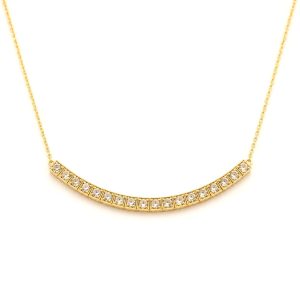Collar oro y diamantes años 80
