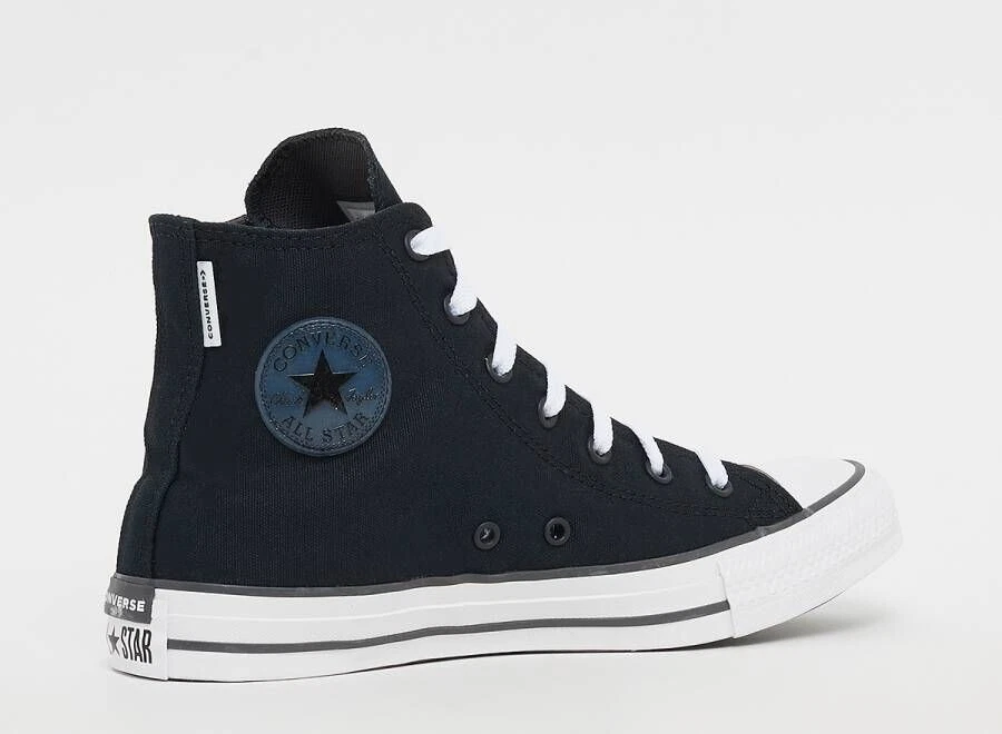 CONVERSE – Zapatillas Converse Negras caña alta talla 38 Cómodas para el día a día - Imagen 8