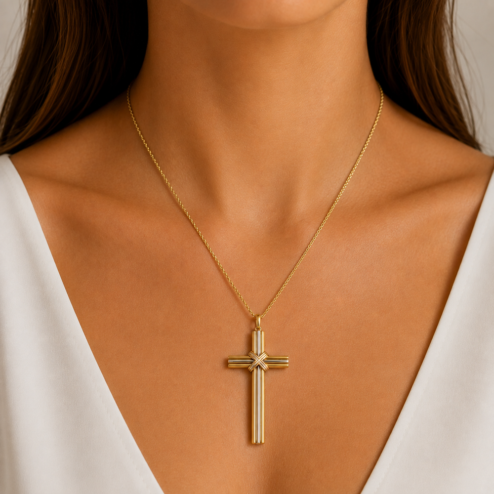 Cruz vintage Trinity de Cartier circa 1990 ref.-941535 - Imagen 3