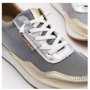 Deportivas mujer en piel The Happy Monk – Vanity multi metal