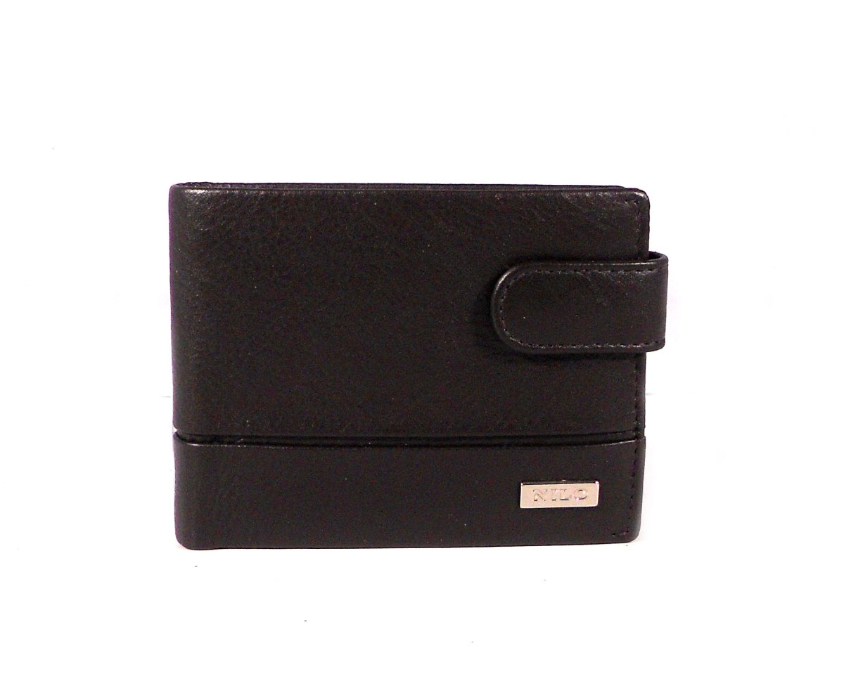Cartera piel hombre Nilo con cierre y monedero interior