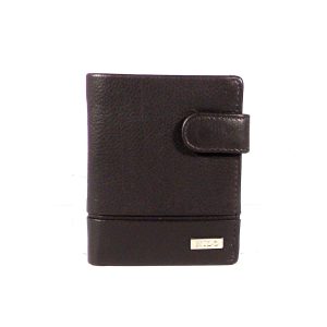 Cartera piel hombre Nilo vertical con cierre y monedero exterior