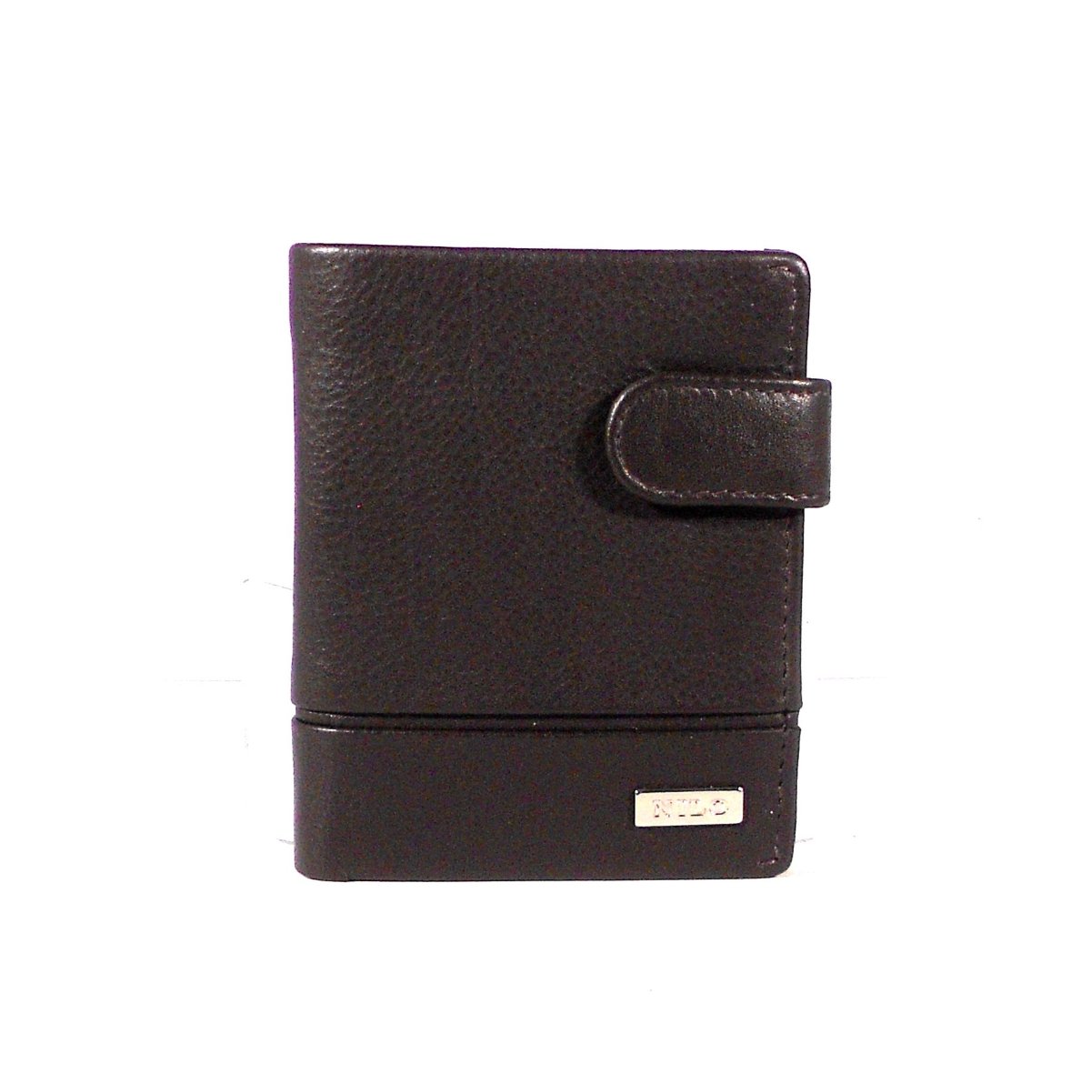 Cartera piel hombre Nilo vertical con cierre y monedero exterior