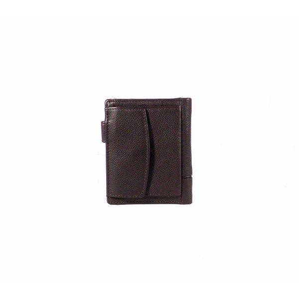 Cartera piel hombre Nilo vertical con cierre y monedero exterior - Imagen 3