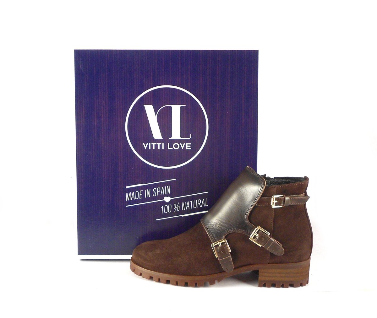 Botines piel mujer Vitti Love con hebillas