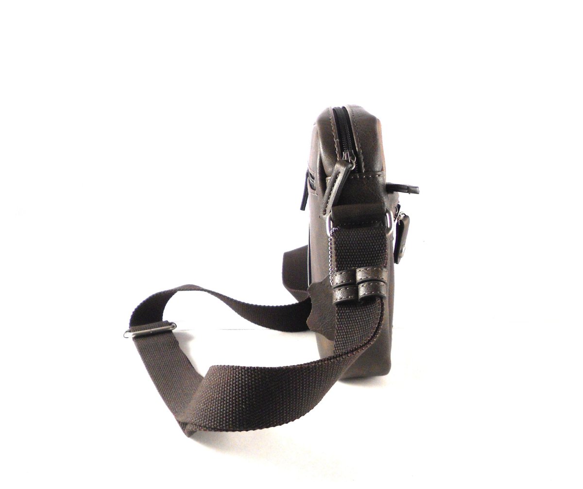 Bandolera pequeña hombre Matties marrón combinada - Imagen 3