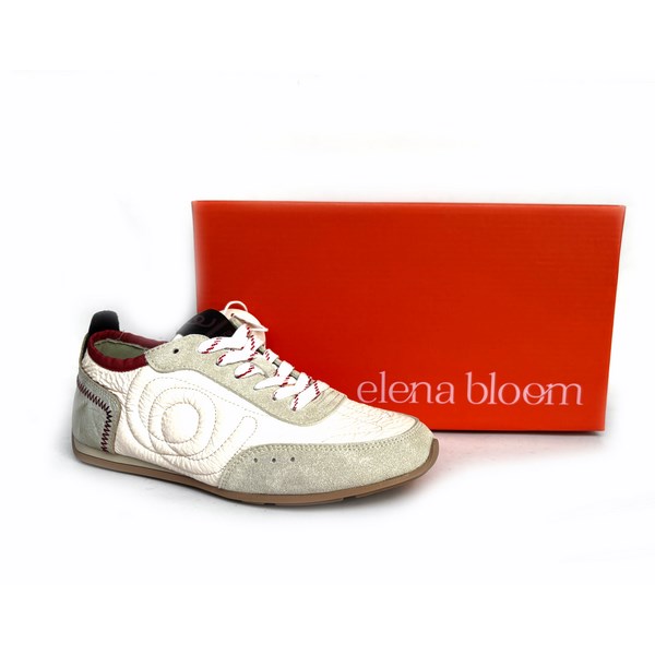 Deportivas piel mujer Elena Bloom beige - Imagen 3