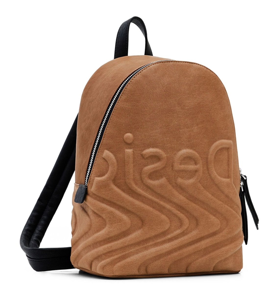 DESIGUAL – Mochila Desigual Psico Logo Mombasa Mini Marrón Mujer - Imagen 9