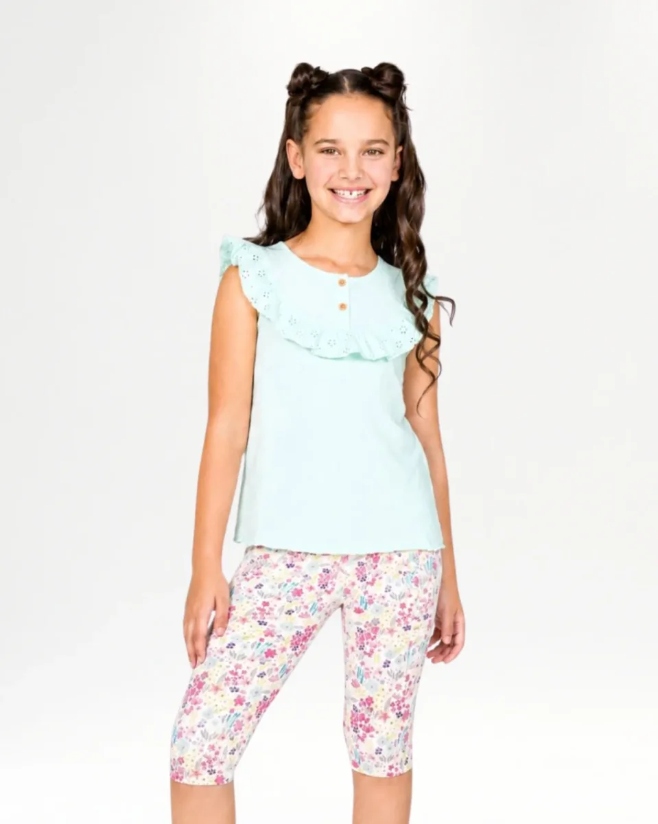 Legging de niña estampado floral - Imagen 2