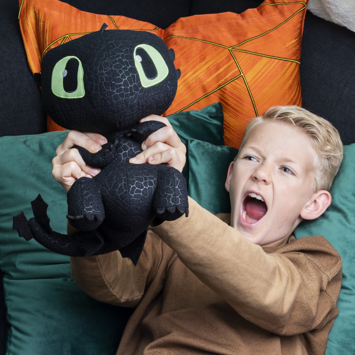 DREAMWORKS – Dragons Toothless Squeeze & Growl – Peluche con Sonidos 25 cm - Imagen 7