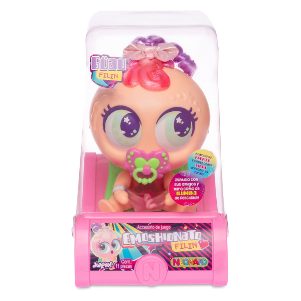 DISTROLLER – Muñeca Distroller Neonato Emoshionato Guau Filin Naranja con Accesorios Original - Imagen 4