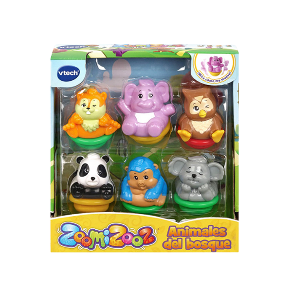 VTECH – ZoomiZooz Animales del Bosque – Pack 6 Figuras 1-5 Años