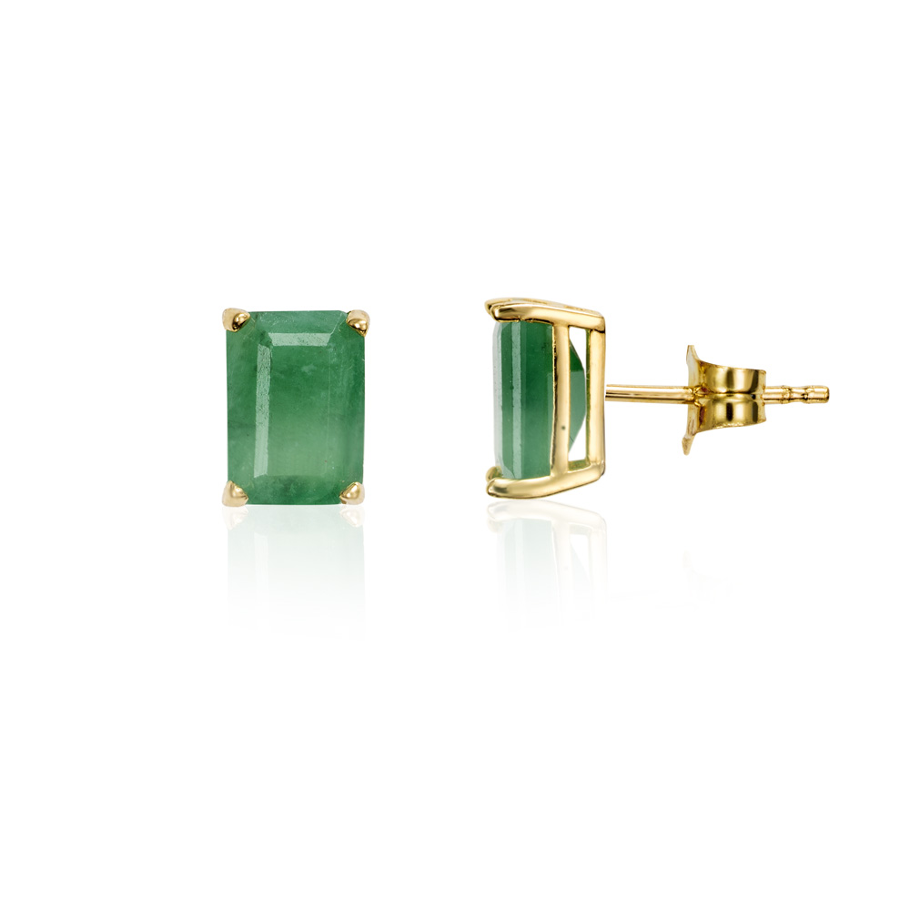 Pendientes Esmeralda 4 Garras