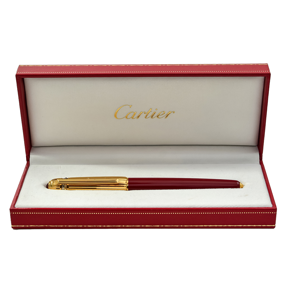 Pluma estilográfica Pasha de Cartier con estuche - Imagen 3