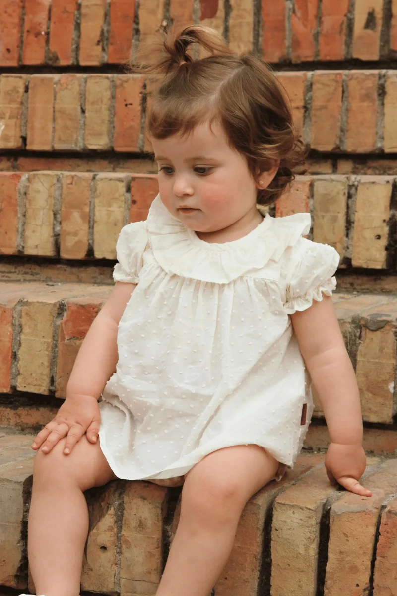 Blusa de bebé crudo Cocote & Charanga - Imagen 2