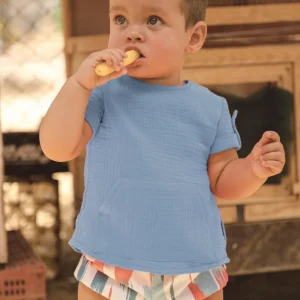 Camisa de niño azul Cocote & Charanga