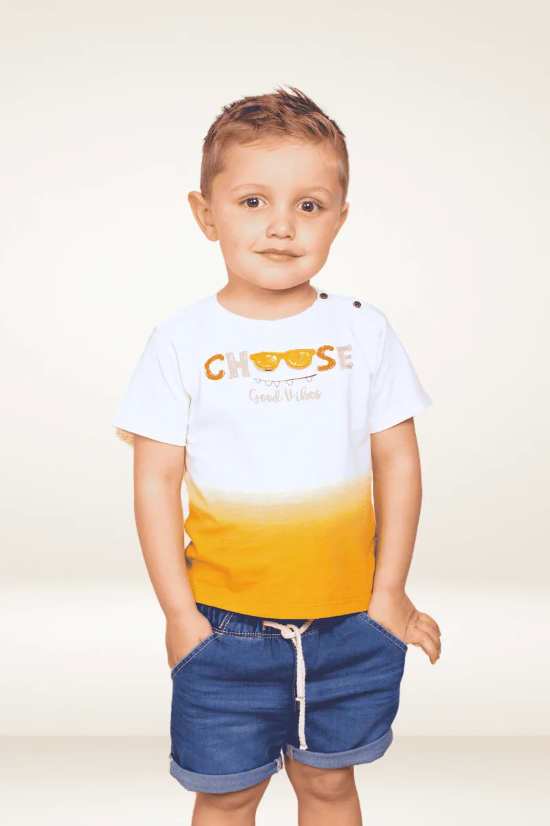 Camiseta de bebé color crudo - Imagen 2