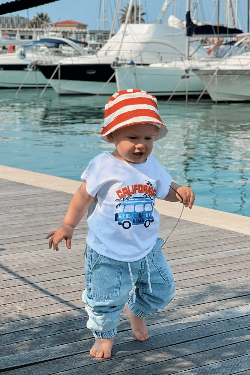Camiseta de bebé niño color blanco - Imagen 6