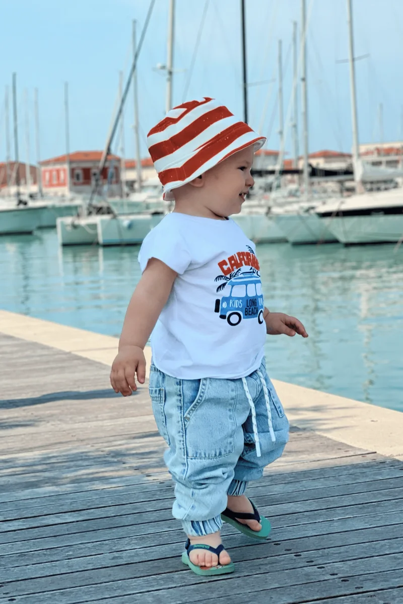 Camiseta de bebé niño color blanco - Imagen 2