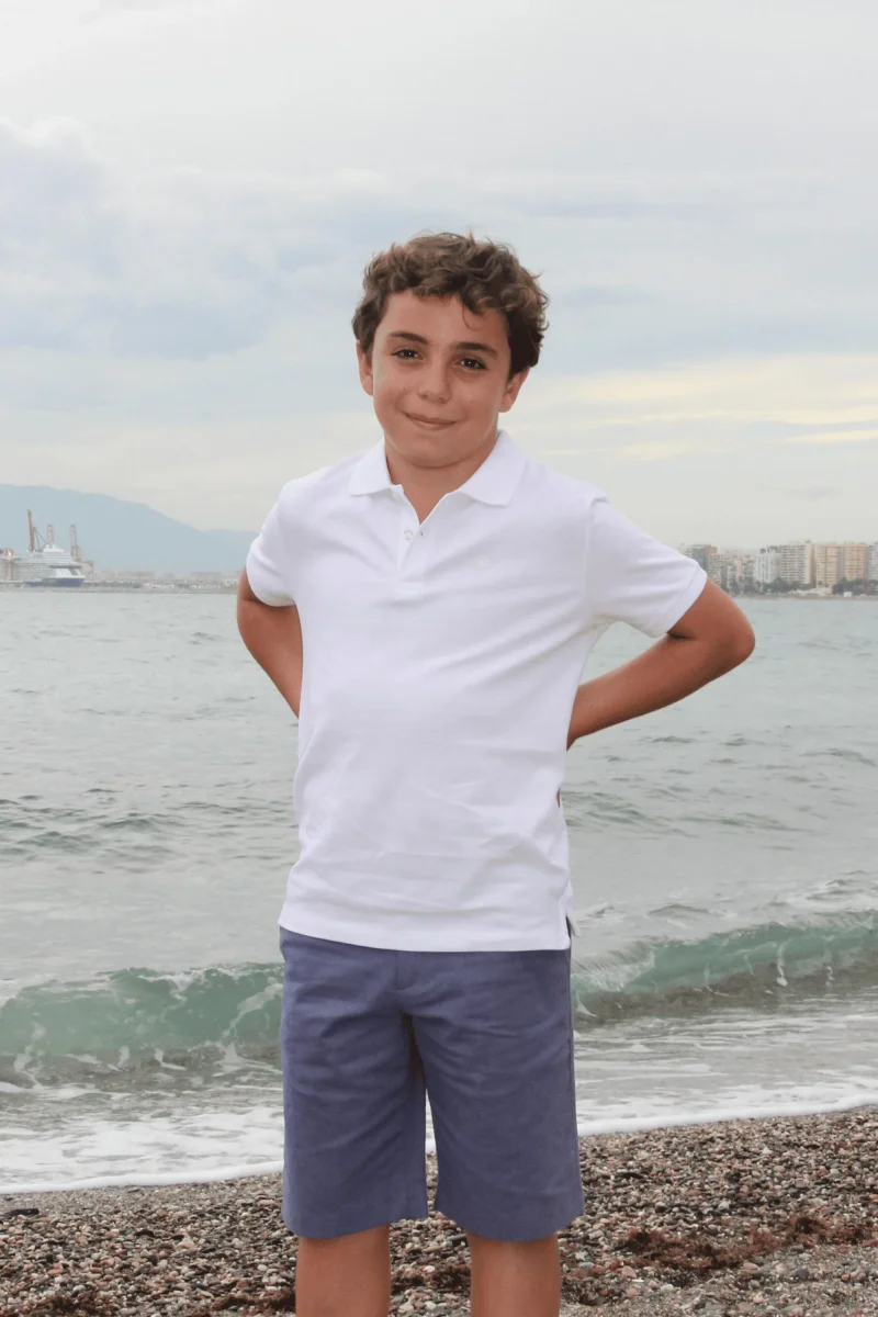 Polo de niño blanco - Imagen 5