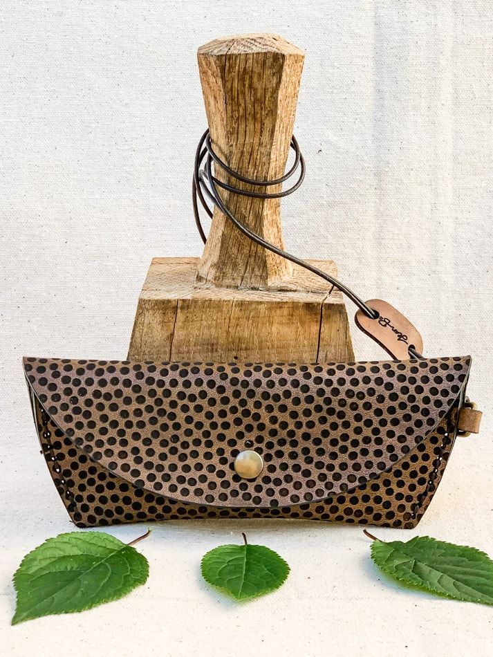 Funda de gafas Topos Marrón