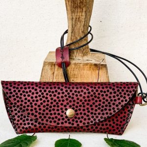 Funda de gafas Topos Rojo