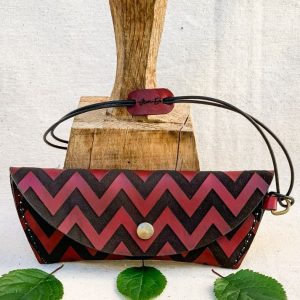 Funda de gafas Picos Rojo